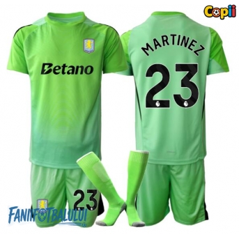 Aston Villa Emiliano Martinez #23 Portarii Echipament de Fotbal Replică 2025-26 Copii Deplasare (+ Șorturi)